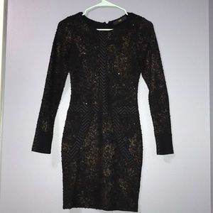 Black & Gold mini dress